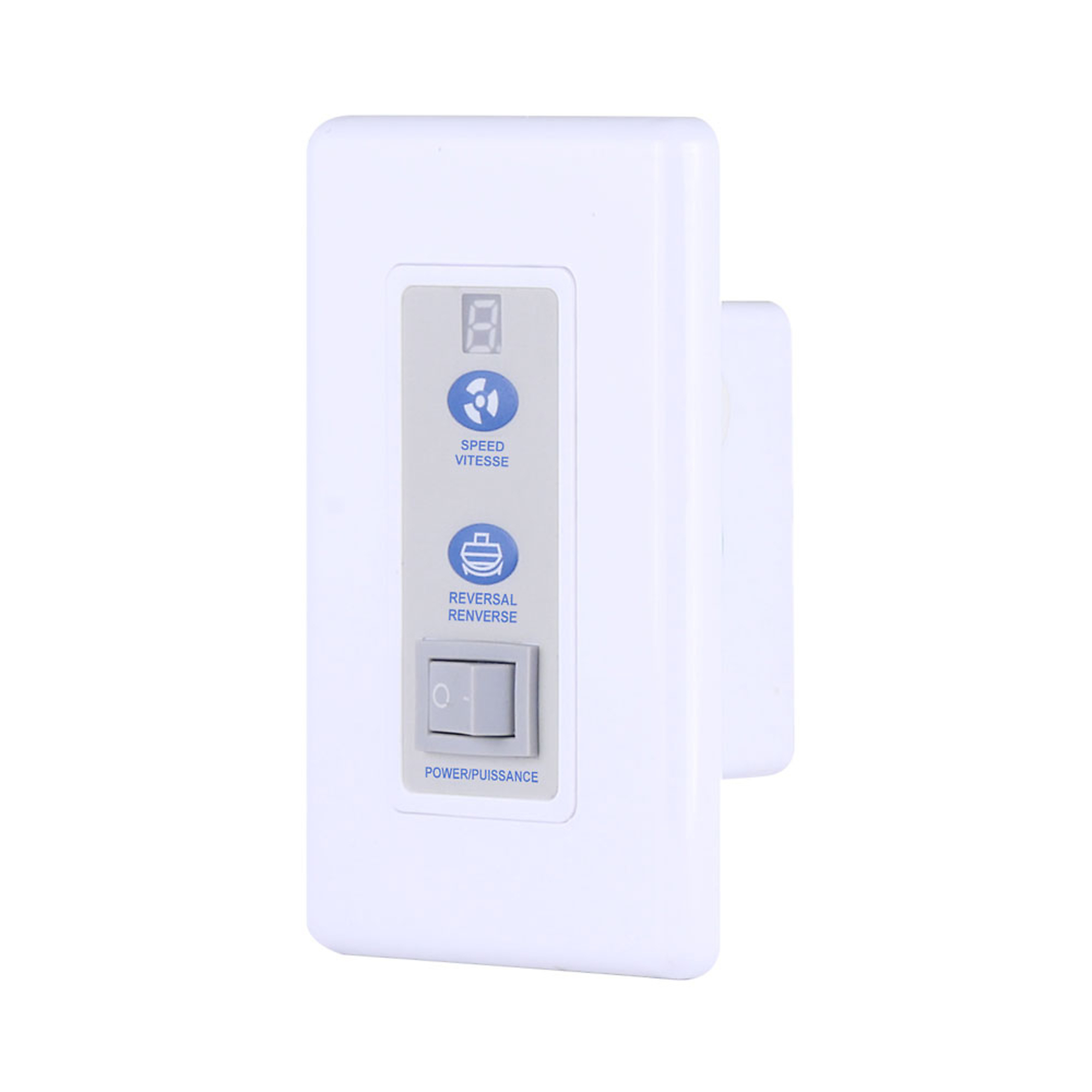 Canarm Wall Mount Ceiling Fan Control, Model# RREM-DCQ014-W